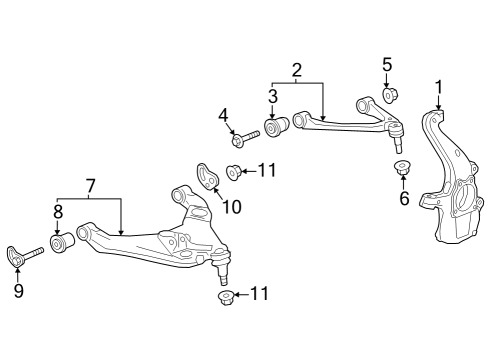 2023 Chevy Colorado Suspension Components, Control Arm, Ride Control, Stabilizer Bar Diagram 2 - Thumbnail