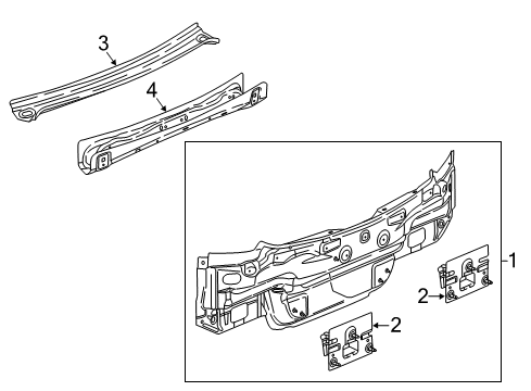 2017 Buick Cascada Rear Body Diagram