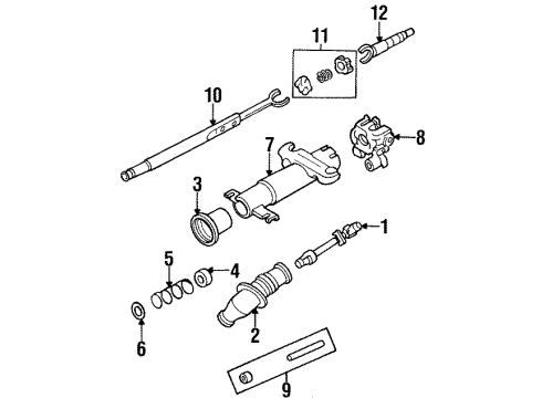 1999 Buick Riviera Shaft & Internal Components Diagram