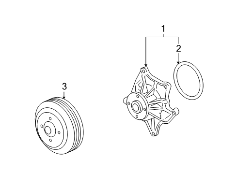 2008 Cadillac STS Cooling System, Radiator, Water Pump, Cooling Fan Diagram 3 - Thumbnail