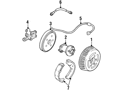 1998 Buick LeSabre Rear Brakes Diagram