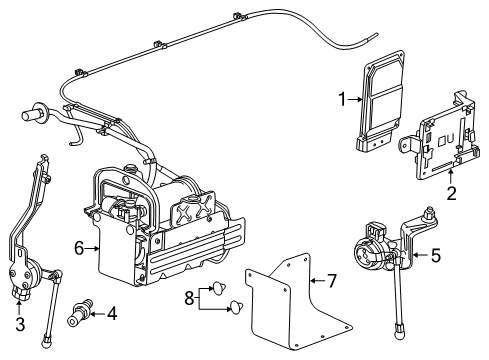 2013 Cadillac XTS Ride Control Diagram