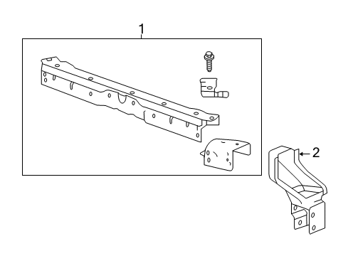 2014 Buick Regal Radiator Support Diagram