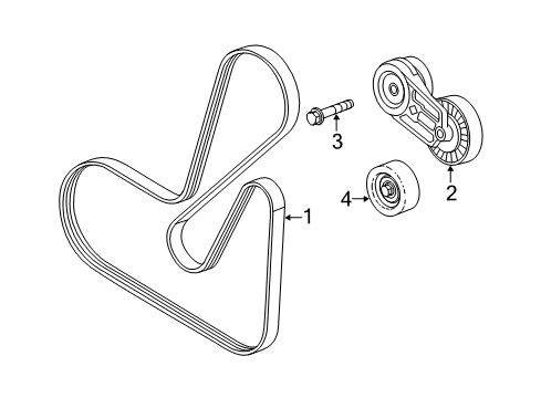 2011 Buick LaCrosse Belts & Pulleys Diagram