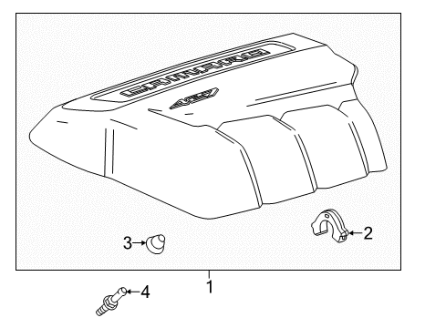 2015 Chevy Camaro Shield Assembly, Intake Manifold Sight Diagram for 12653294