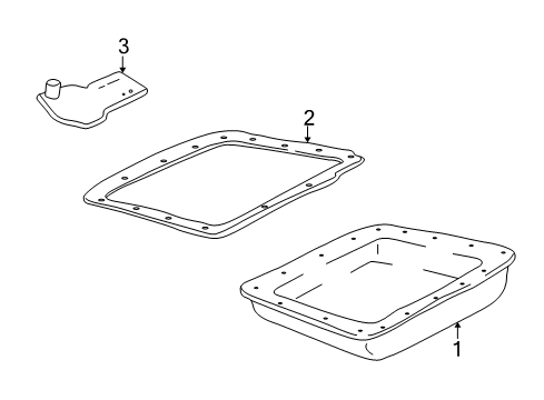 2006 Cadillac XLR Seal Kit,Automatic Transmission Service Diagram for 24260142