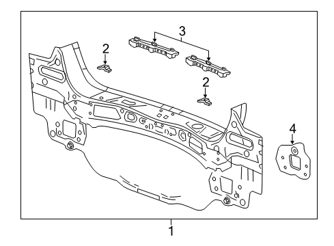 2014 Buick Encore Rear Body Diagram