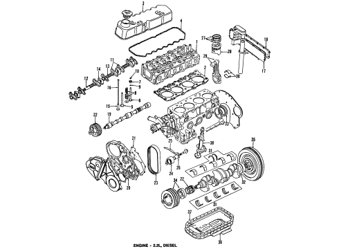 1985 GMC S15 Key,Valve Stem Diagram for 94026380