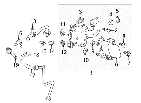 2011 Cadillac CTS Engine Parts & Mounts, Timing, Lubrication System Diagram 12 - Thumbnail