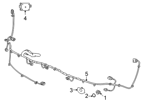 2023 Chevy Bolt EUV Electrical Components - Rear Bumper Diagram