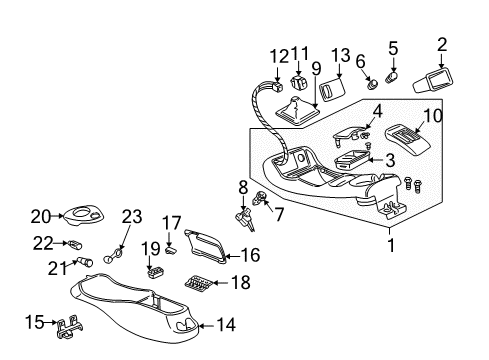 1999 Chevy Camaro Switch Assembly, Folding Top *Black Diagram for 10402721