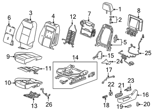 2022 GMC Yukon XL Heated Seats Diagram 2 - Thumbnail