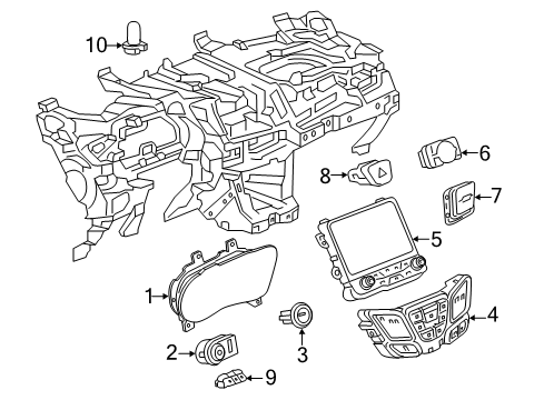 2019 Buick Envision Switch Assembly, Veh Stability Cont Sys *Black Diagram for 23282766