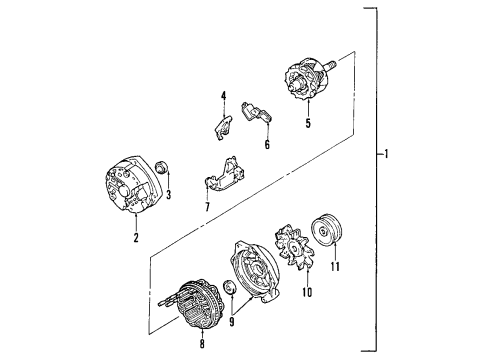 2004 Cadillac Seville Alternator Diagram 1 - Thumbnail