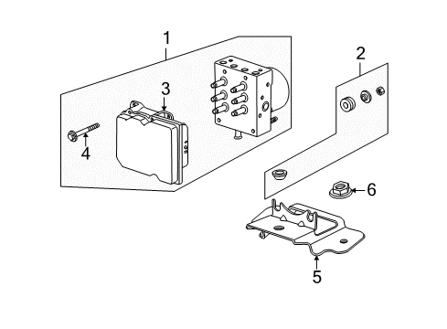 2009 Chevy Traverse ABS Components, Electrical Diagram