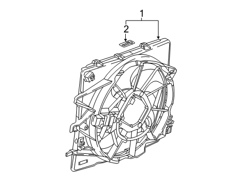 2020 Chevy Camaro Cooling System, Radiator, Water Pump, Cooling Fan Diagram 1 - Thumbnail