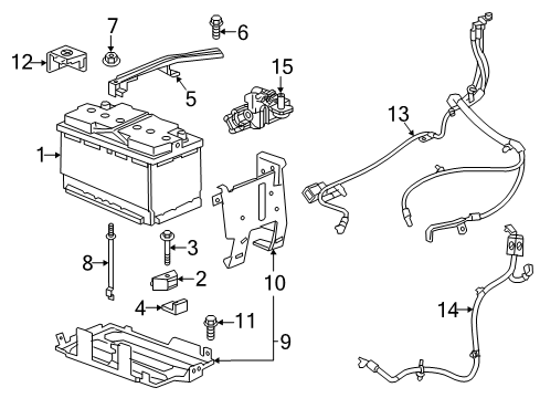 2023 GMC Acadia Battery Diagram