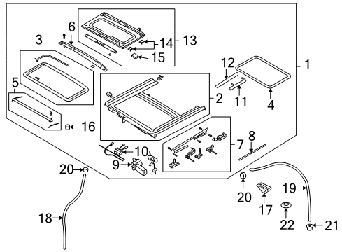 2009 Pontiac G3 Sunroof Diagram