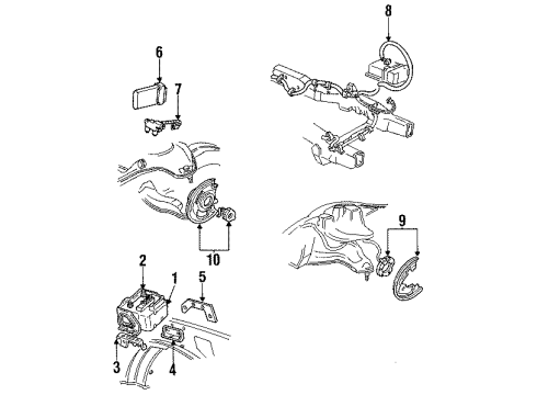 1992 GMC Typhoon Valve Asm,Brake Pressure Mod (Remanufactured) ) Diagram for 12544803