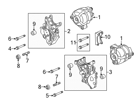 2015 GMC Sierra 3500 HD Alternator Diagram 2 - Thumbnail