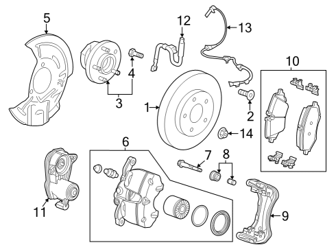 2024 Buick Encore GX Front Brakes Diagram