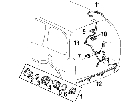 2004 Oldsmobile Silhouette Electrical Components Diagram