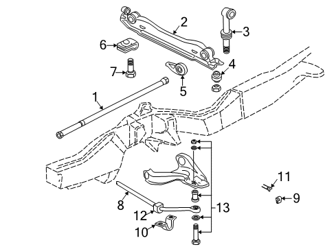 1994 GMC Sonoma Stabilizer Bar & Components - Front Diagram