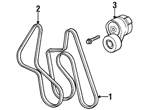 1999 Buick Riviera Belts & Pulleys, Cooling Diagram