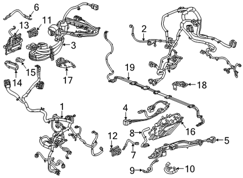 2023 GMC Hummer EV Pickup CABLE ASM-STRTR GEN NEG GND Diagram for 85132798