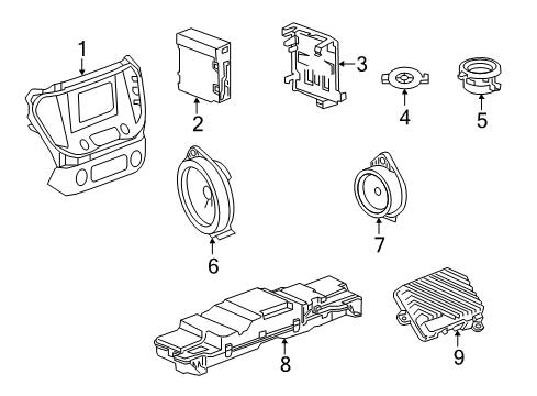 2017 GMC Acadia Sound System Diagram