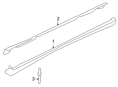 1999 Oldsmobile Bravada Molding Kit,Rocker Panel (LH) Diagram for 88935317