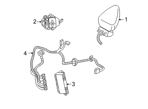 2004 Chevy Corvette Outside Mirrors Diagram