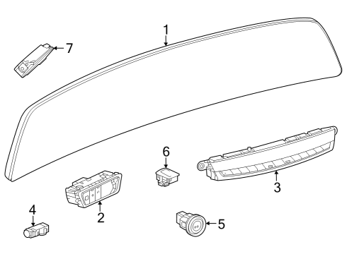 2023 Cadillac LYRIQ SWITCH ASM-ON/OFF VEH Diagram for 13534554