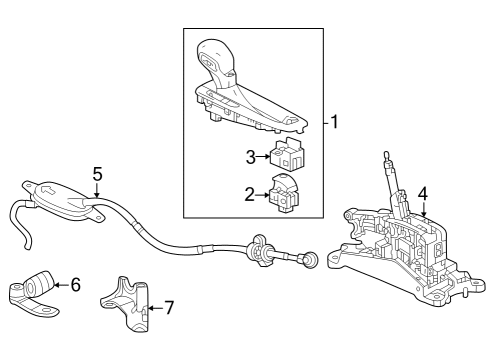 2024 Chevy Trax Transmission Shift Lever Diagram