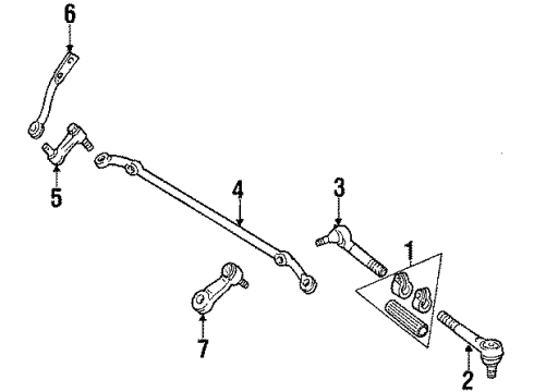 1984 GMC Jimmy Steering Column, Steering Gear & Linkage Diagram 1 - Thumbnail