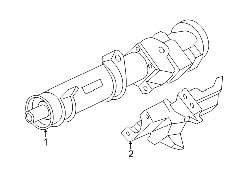 2004 Pontiac Grand Am Steering Column, Steering Wheel Diagram 1 - Thumbnail