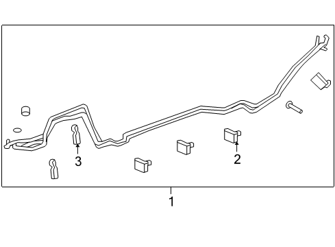 2014 Chevy Traverse Rear A/C Lines Diagram