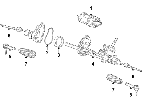 2015 Buick LaCrosse P/S Pump & Hoses, Steering Gear & Linkage Diagram 6 - Thumbnail