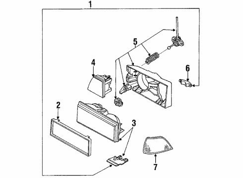 1989 Chevy Cavalier Headlamps, Electrical Diagram