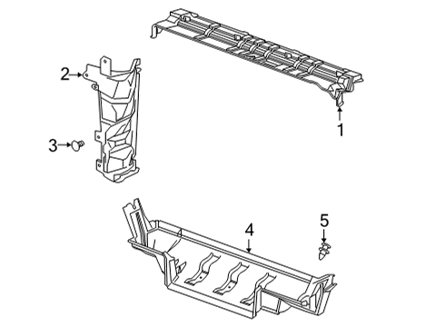 2020 GMC Sierra 3500 HD Splash Shields Diagram 3 - Thumbnail