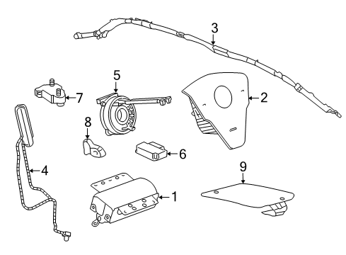 2013 Chevy Captiva Sport Air Bag Components Diagram