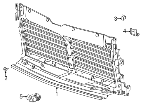 2023 Chevy Tahoe Front Panel Diagram 1 - Thumbnail