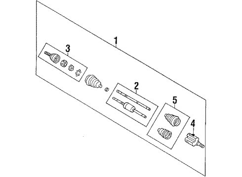 1993 Pontiac Grand Prix JOINT KIT, Front Wheel Drive Axle Diagram for 26026735