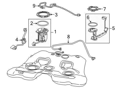 2013 Chevy Caprice Fuel System Components Diagram 1 - Thumbnail