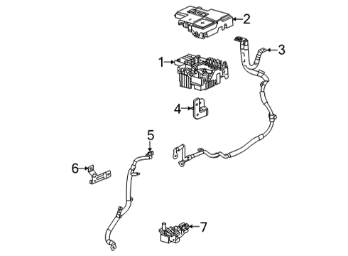 2024 Chevy Trailblazer Block Assembly, Bat Distribution Fuse Diagram for 42745049