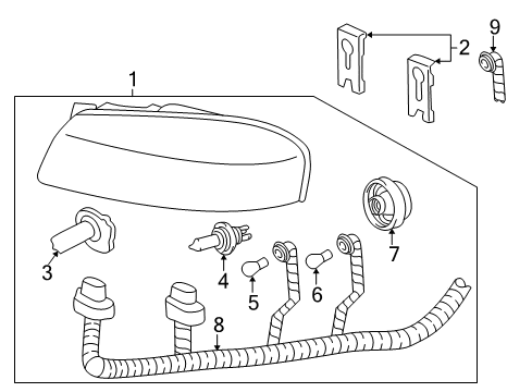 2006 Chevy Monte Carlo Bulbs Diagram 2 - Thumbnail