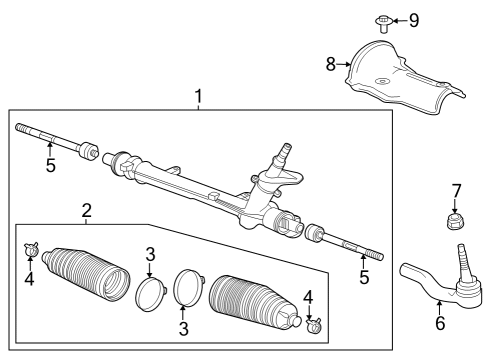 2024 Buick Encore GX Steering Gear & Linkage Diagram