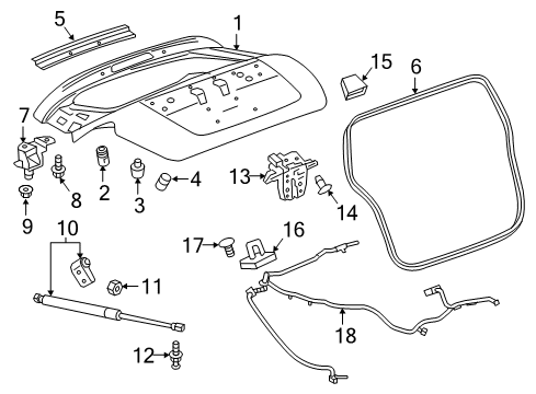 2017 Chevy Spark Harness Assembly, Lift Gate Wiring Diagram for 42417101