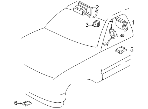 2004 Hummer H2 Air Bag Components Diagram