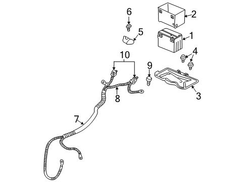 2000 Chevy Impala Screw Assy, Flat Washer & Metric Hexagon Head Machin Diagram for 11516814